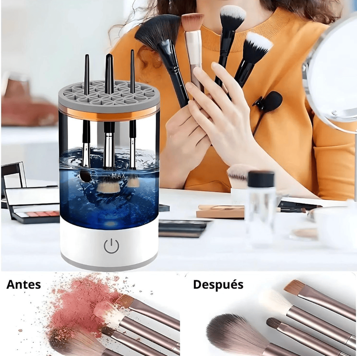 ¡LIMPIADOR DE BROCHAS AUTOMATICO EN SOLO MINUTOS! ✨