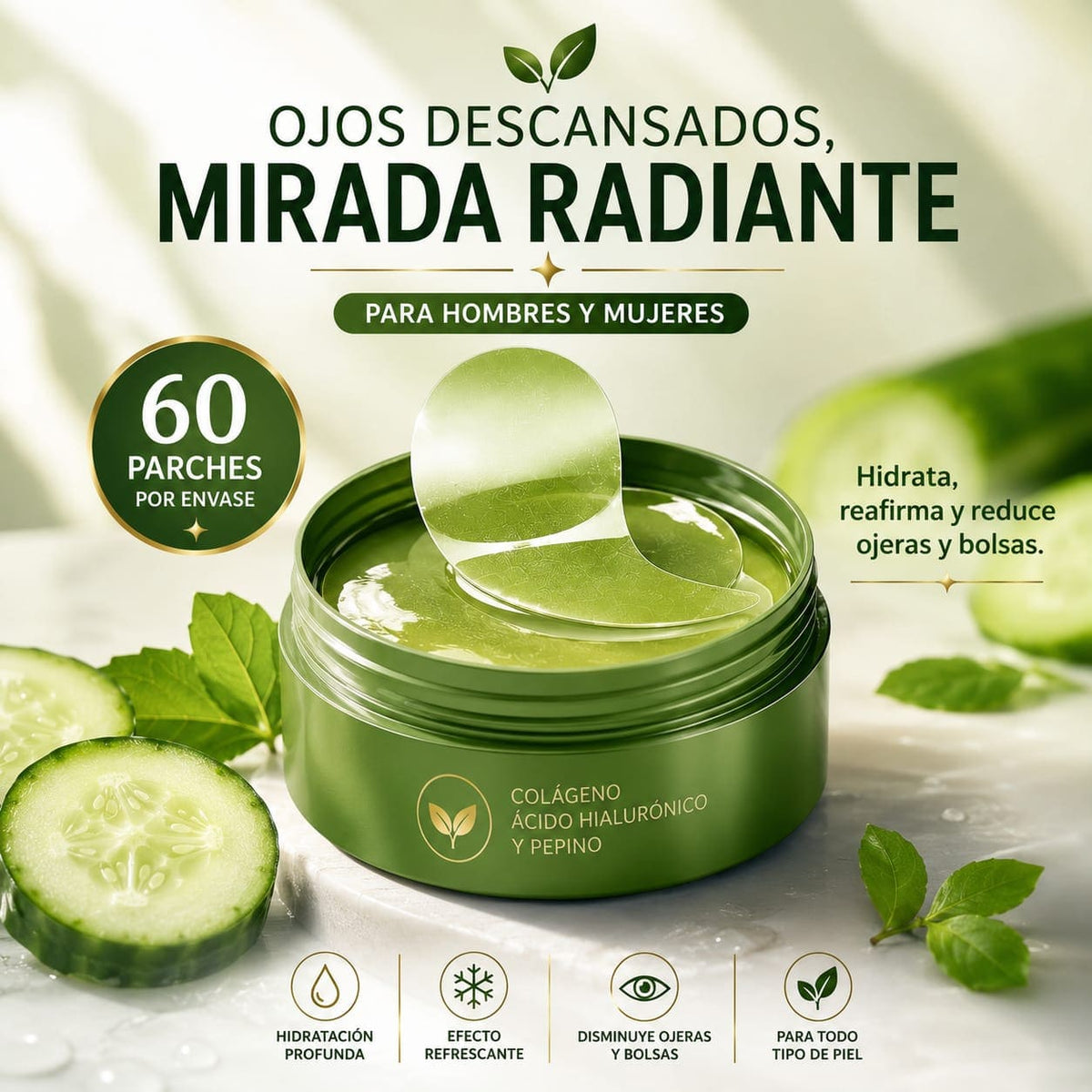Parches de colágeno Para Ojeras✨